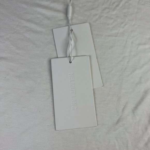 Helmut Lang Womens Kick FRT T-Shirt White Short Sleeve Crew Neck Tee M New $195 - Picture 8 of 11